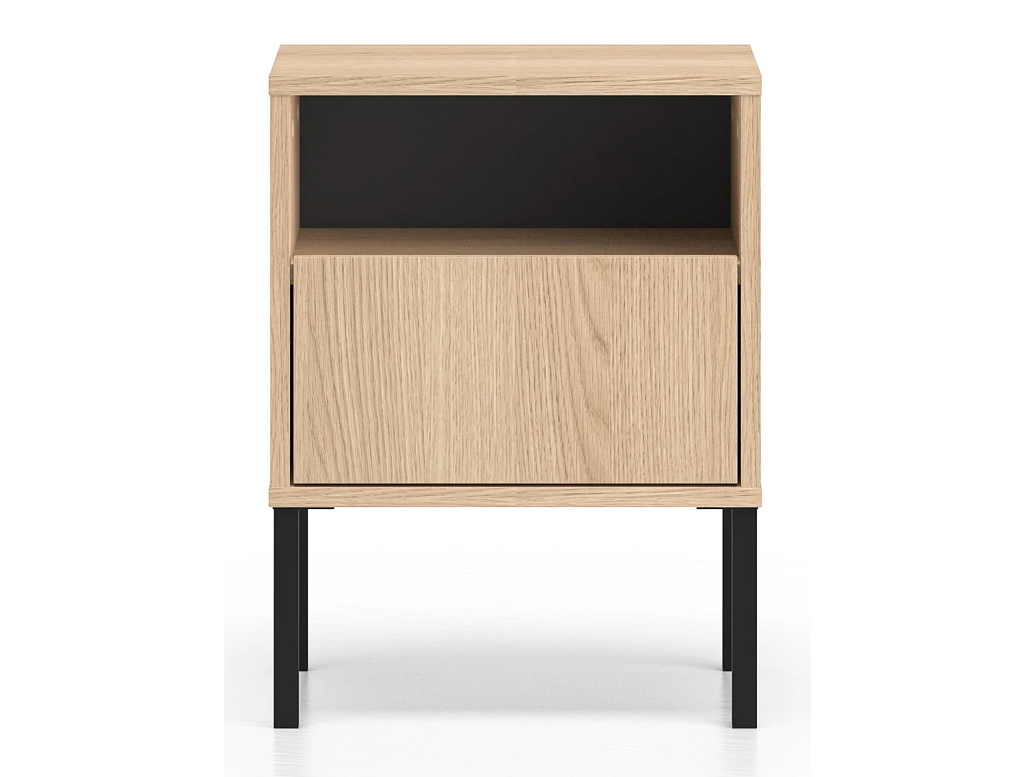 Table de chevet avec tiroir – 40 cm – chêne – BARNEE