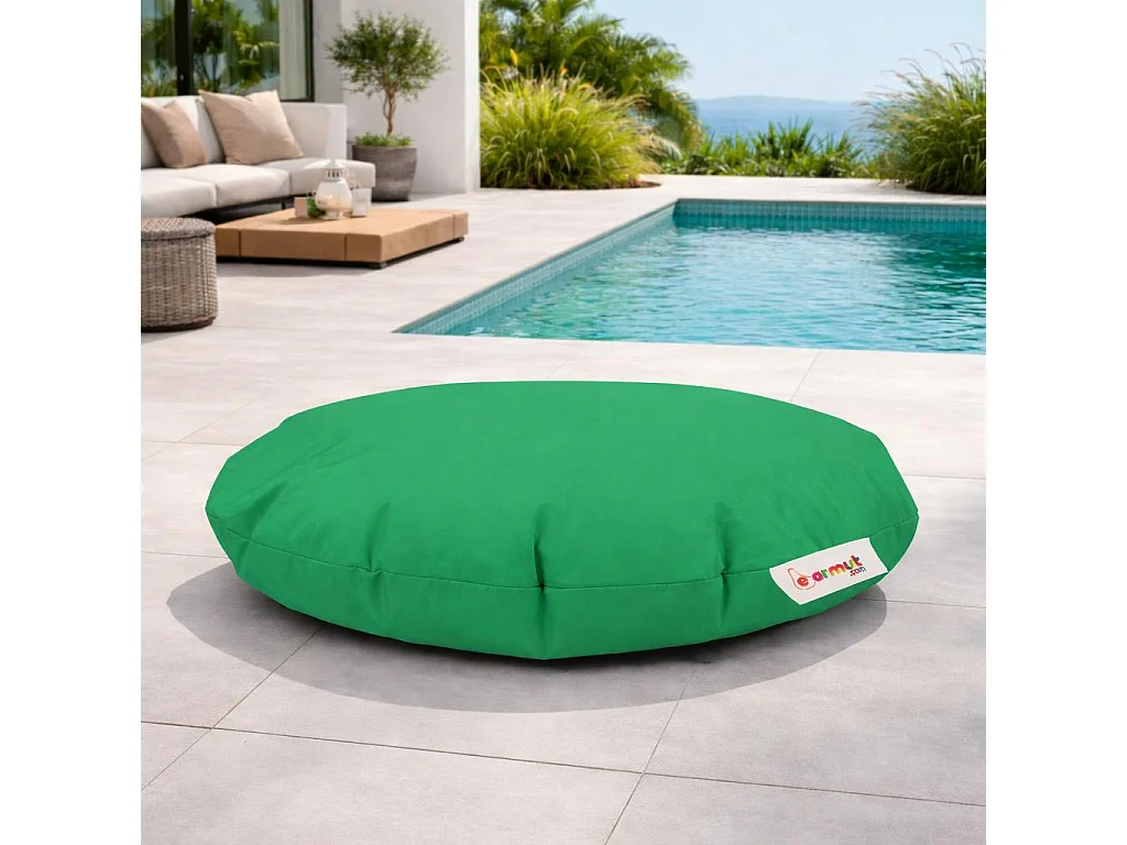 Pouf extérieur imperméable vert ARTA