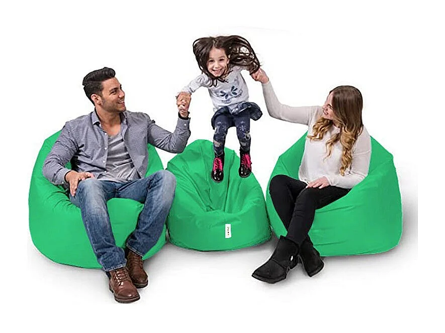 Pouf extérieur imperméable vert ARTA