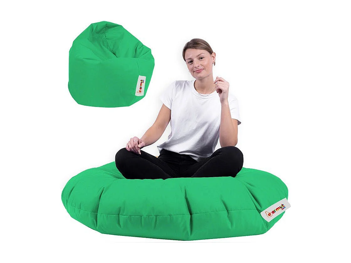 Pouf extérieur imperméable vert ARTA