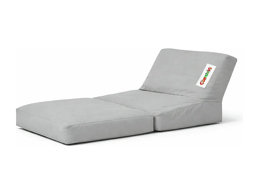 Pouf chaise longue extérieur gris ARTA