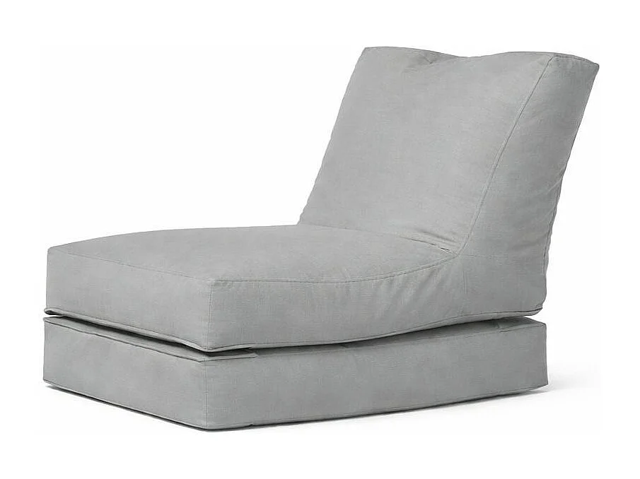 Pouf chaise longue extérieur gris ARTA