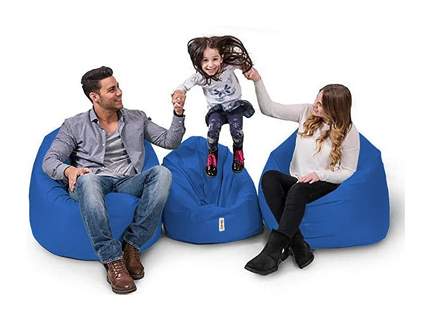 Pouf extérieur imperméable bleu ARTA