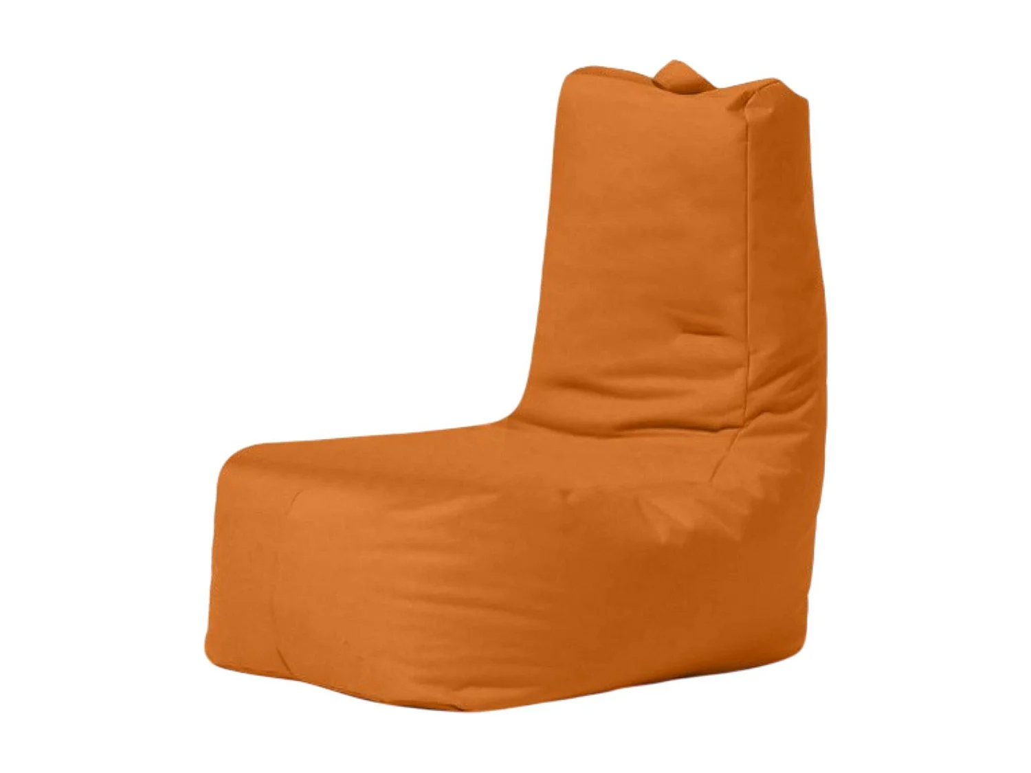 Pouf extérieur à dossier haut orange ARTA