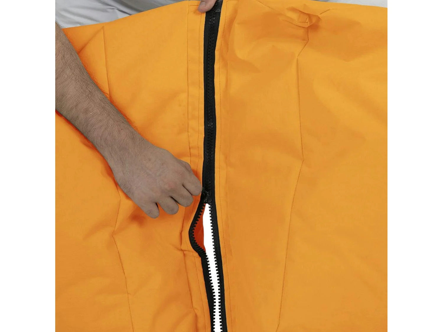 Pouf chaise longue extérieur orange ARTA