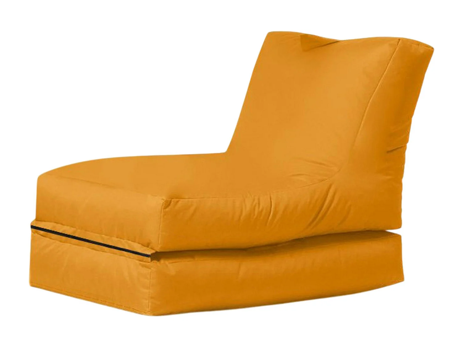 Pouf chaise longue extérieur orange ARTA