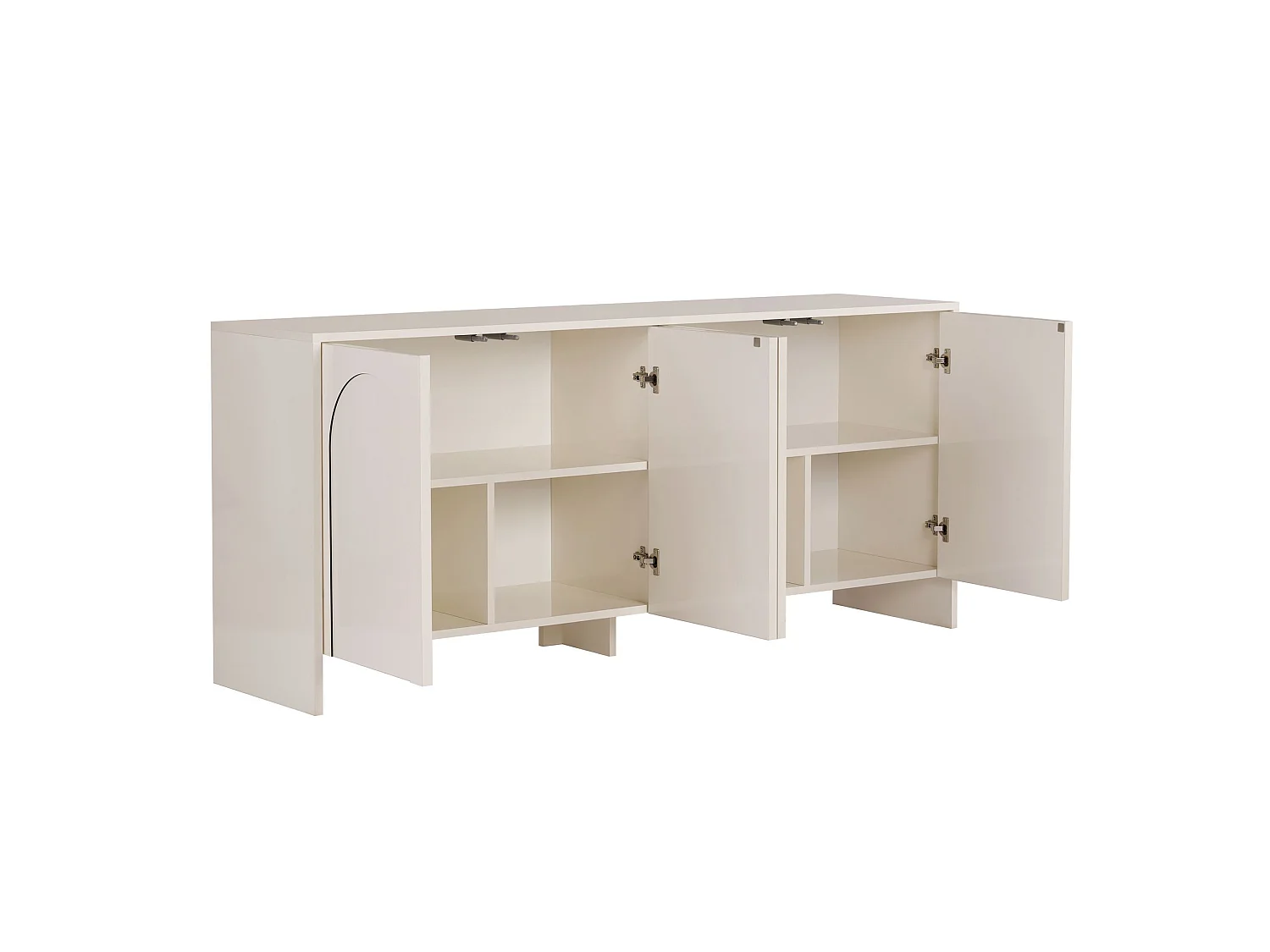 Moderno Buffet Creme "Arlen" - 180 x 45 x 80 cm - Design Elegante e Amplo Armazenamento