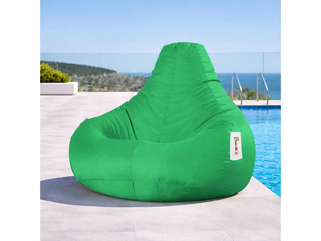 Pouf poire extérieur vert ARTA