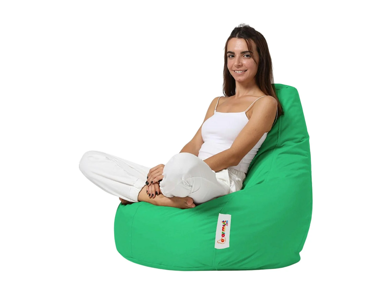 Pouf poire extérieur vert ARTA