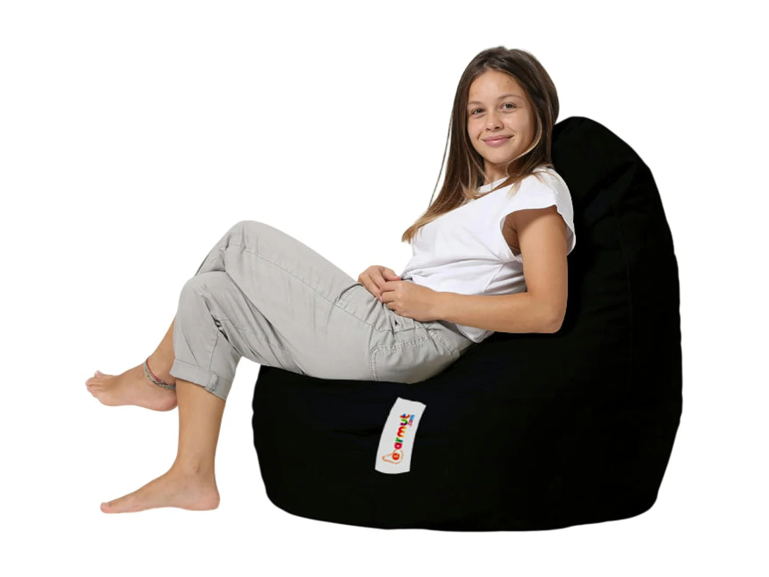 Pouf poire extérieur noir ARTA