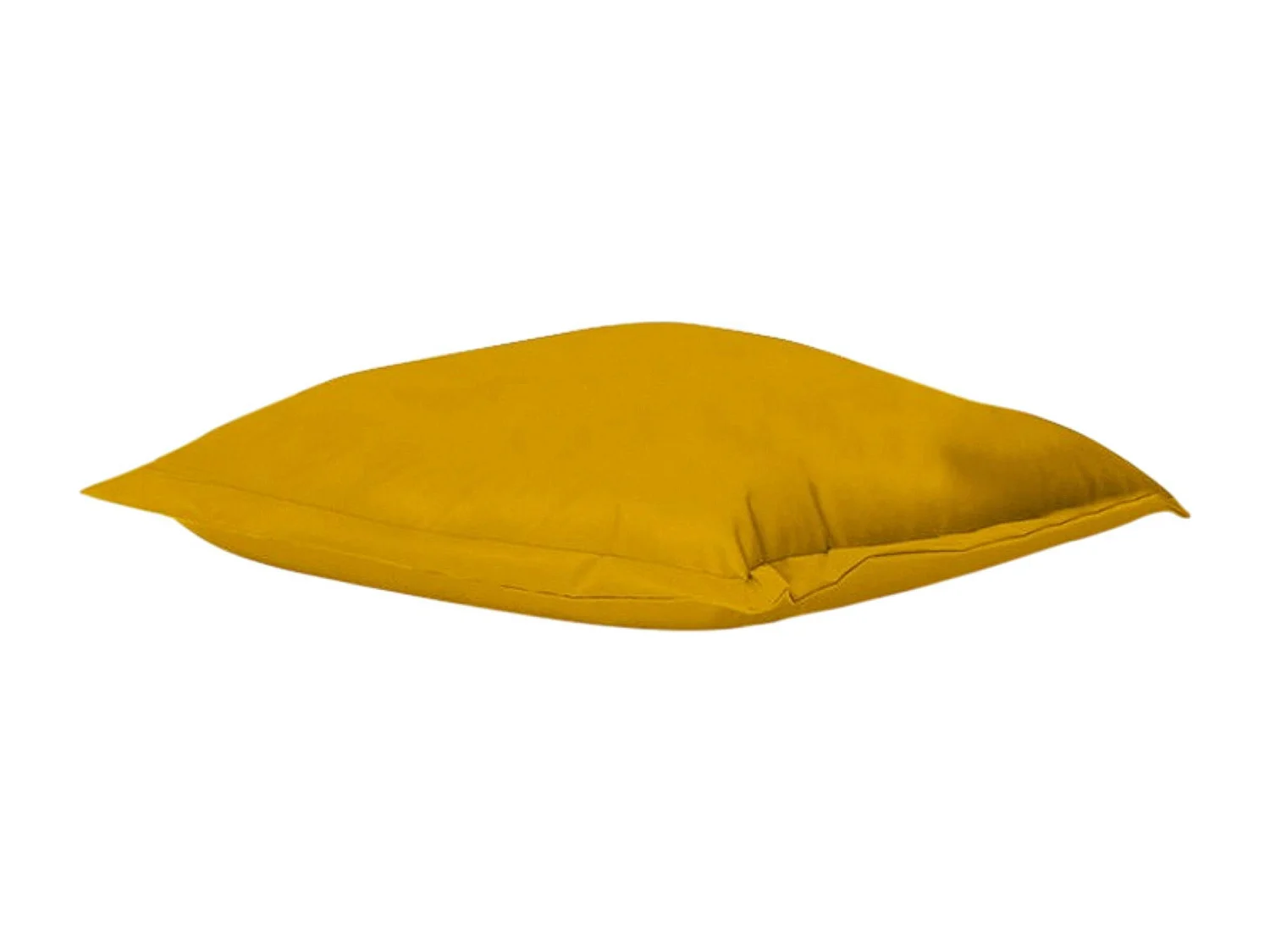 Coussin pouf extérieur jaune ARTA