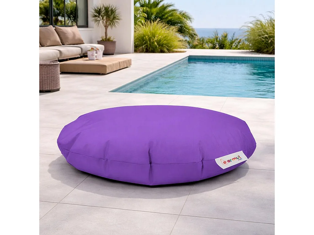 Pouf extérieur imperméable violet ARTA