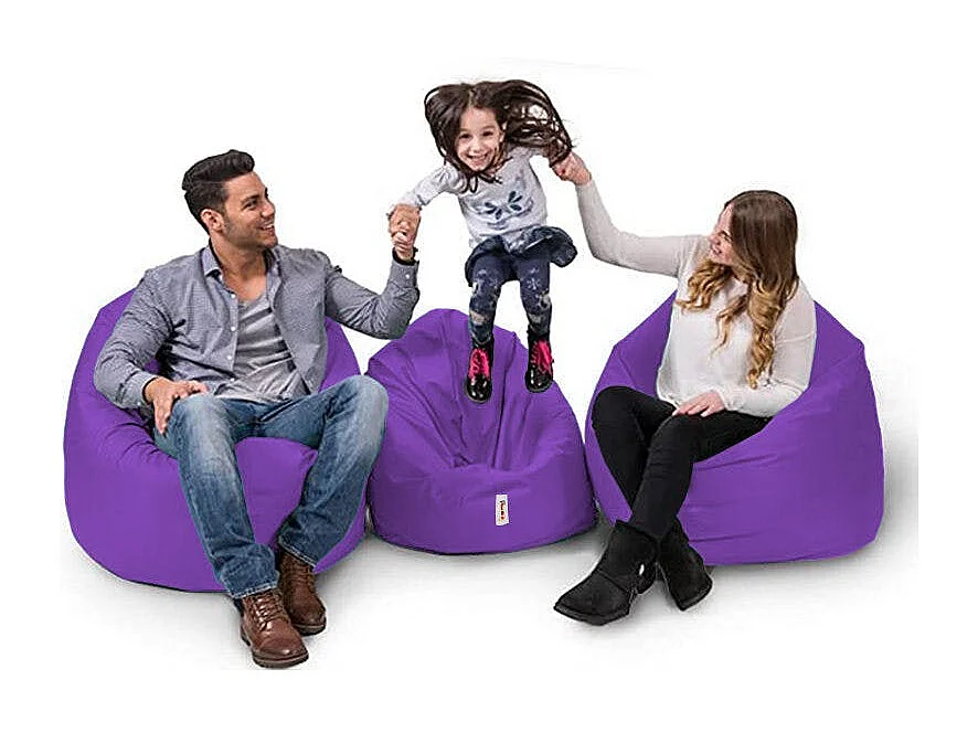 Pouf extérieur imperméable violet ARTA