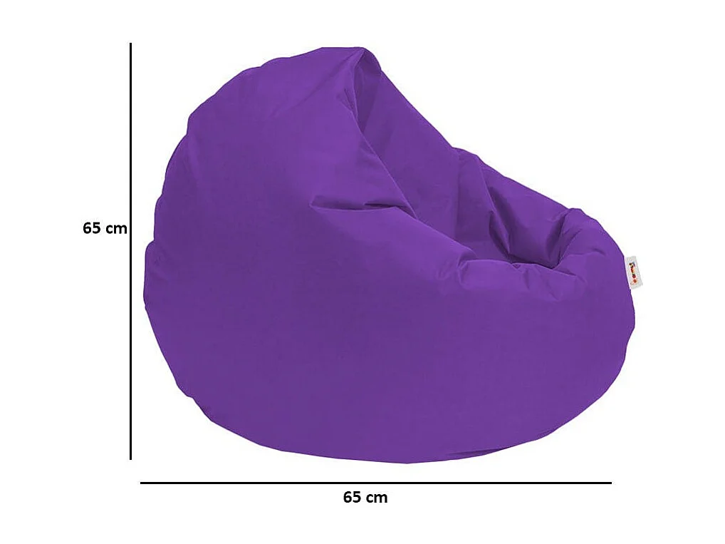 Pouf extérieur imperméable violet ARTA