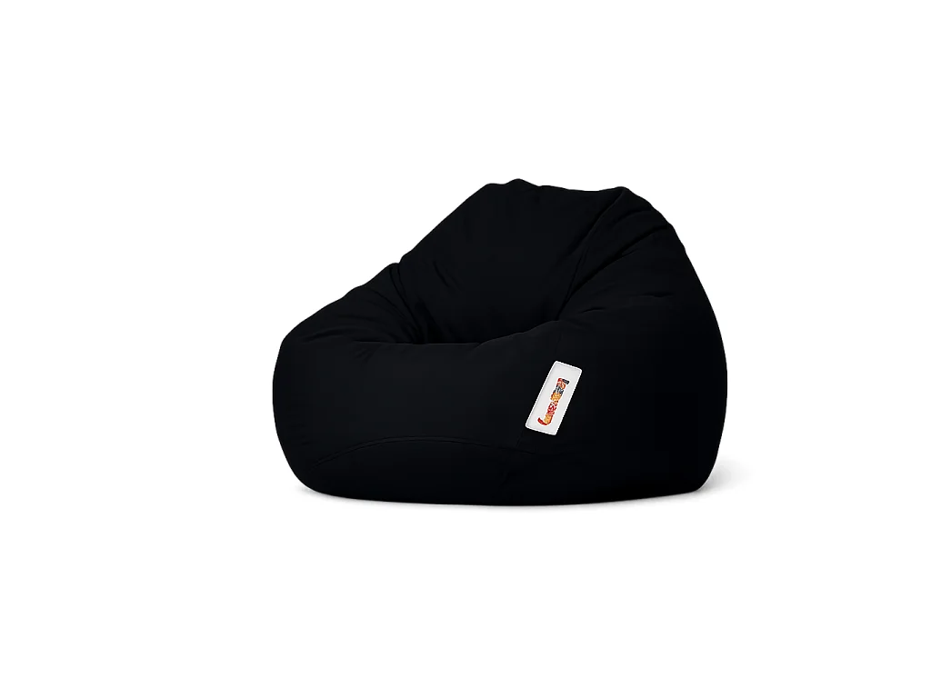 Pouf poire XXL extérieur noir ARTA