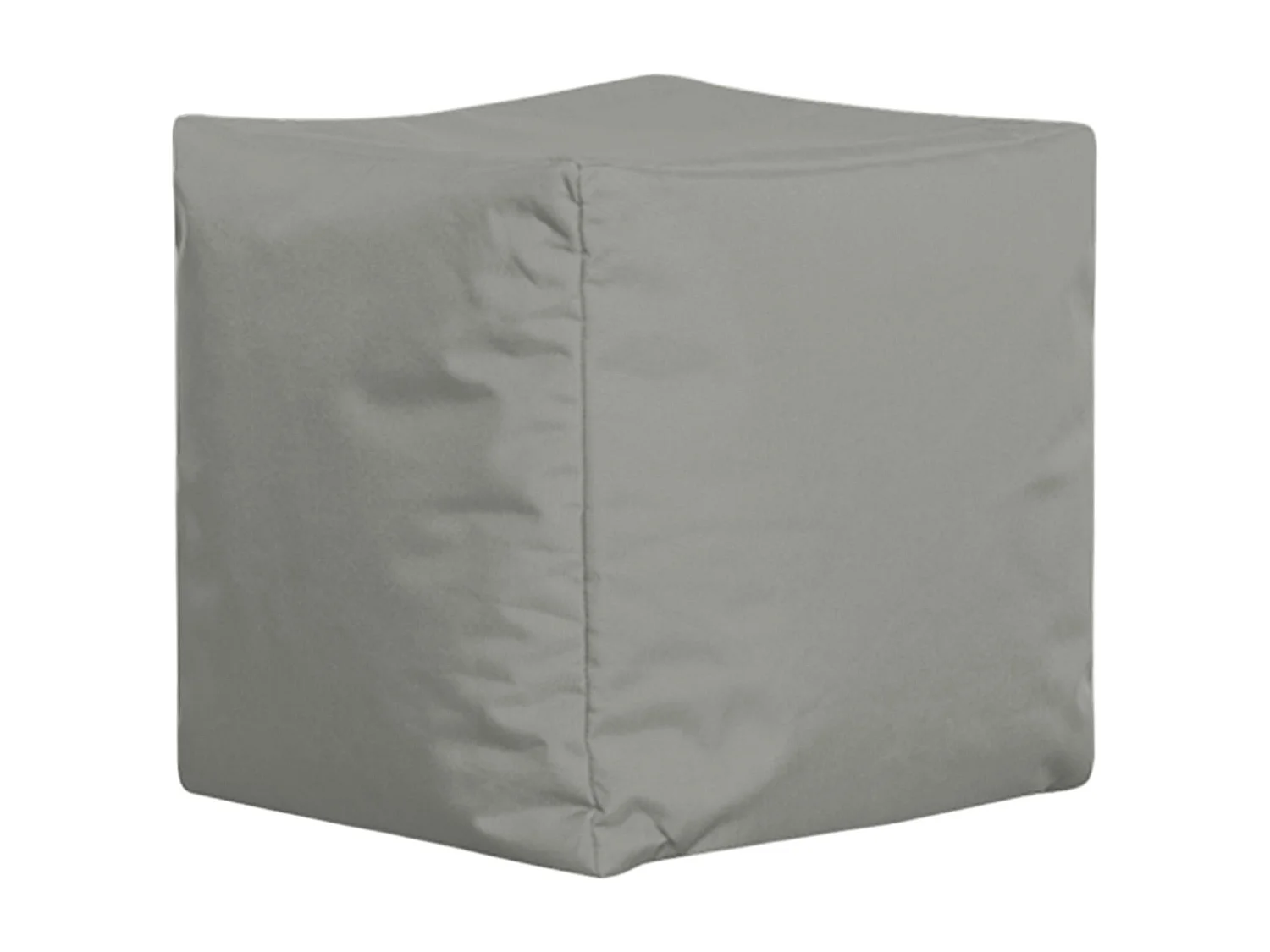 Pouf cube d'extérieur gris ARTA