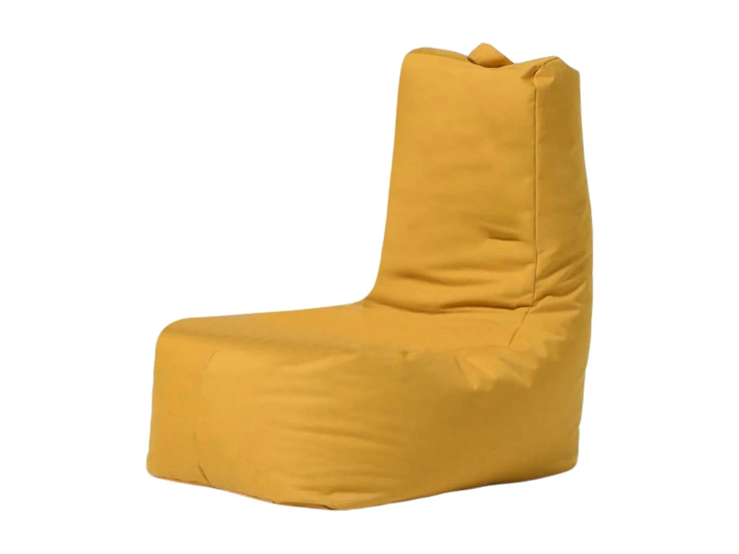 Pouf extérieur à dossier haut jaune ARTA