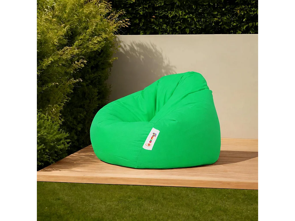 Pouf poire XXL extérieur vert ARTA