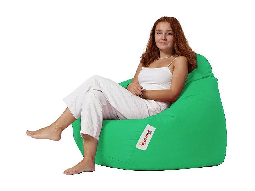 Pouf poire XXL extérieur vert ARTA