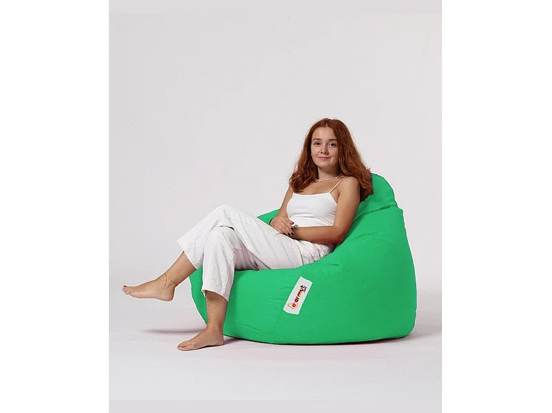 Pouf poire XXL extérieur vert ARTA