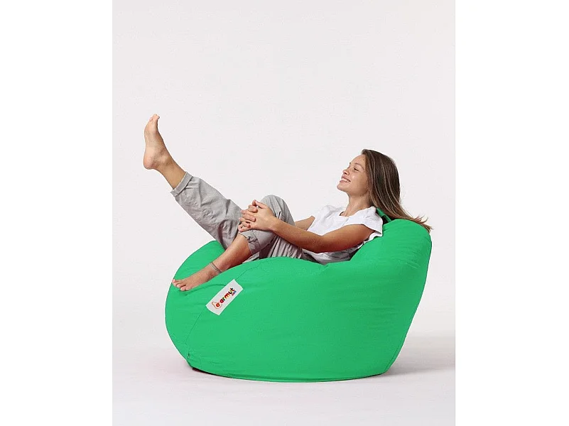Pouf poire XXL extérieur vert ARTA