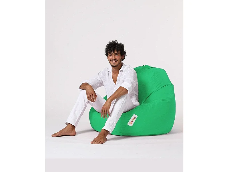 Pouf poire XXL extérieur vert ARTA