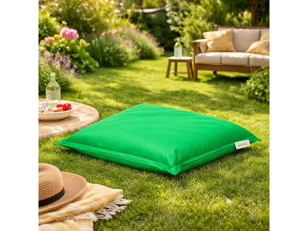 Coussin pouf extérieur vert ARTA