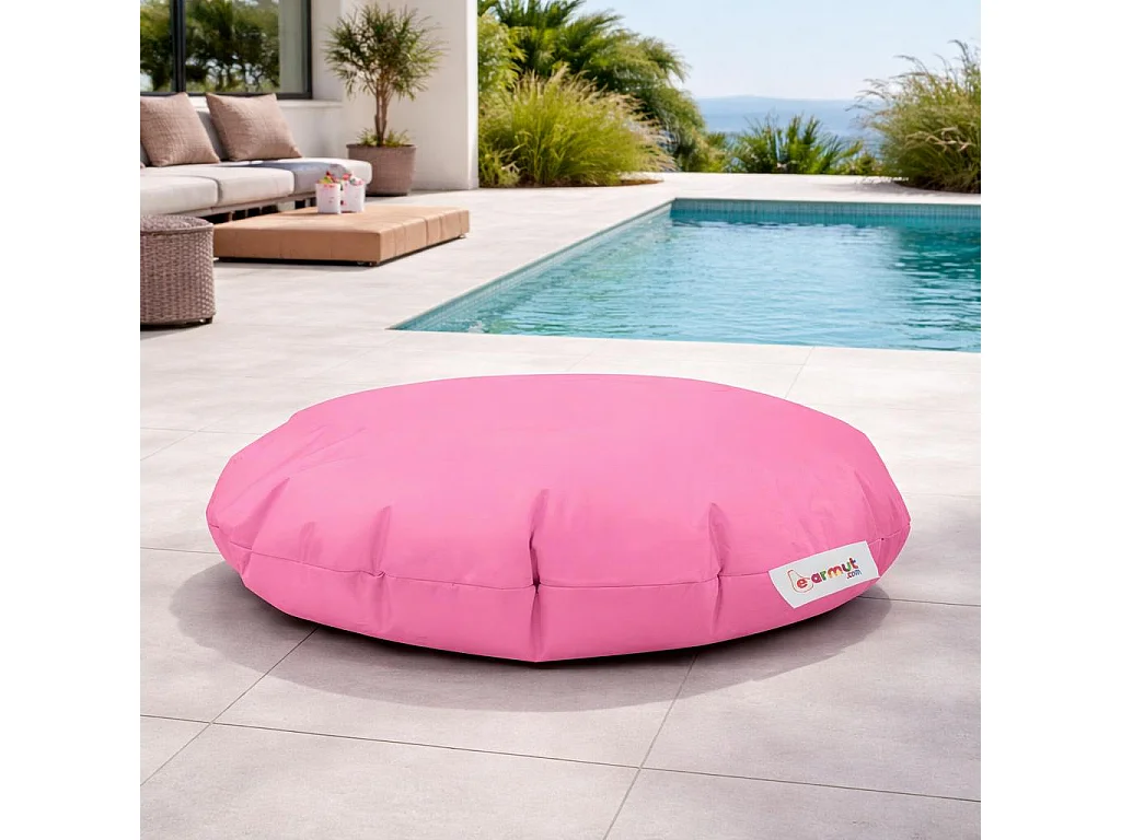 Pouf extérieur imperméable rose ARTA