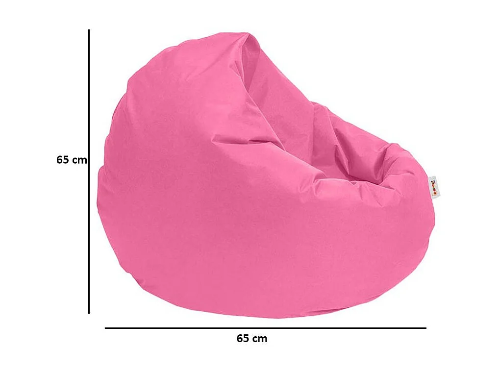 Pouf extérieur imperméable rose ARTA
