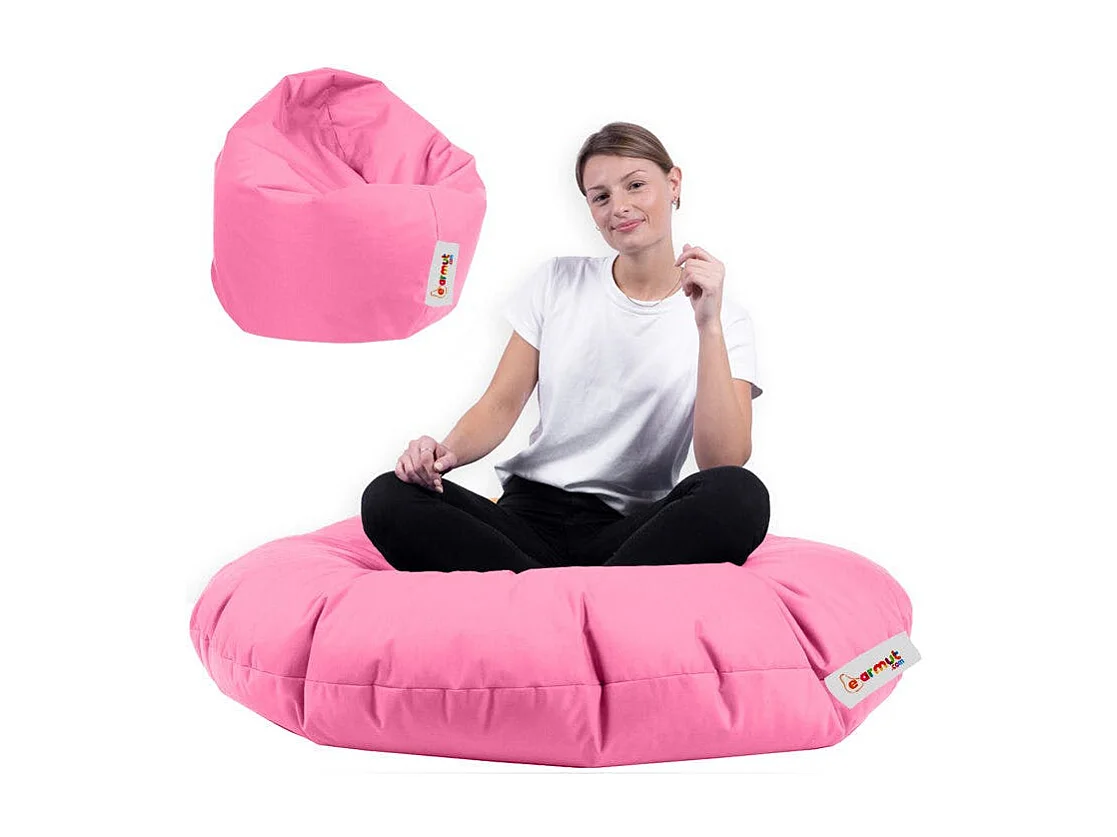 Pouf extérieur imperméable rose ARTA