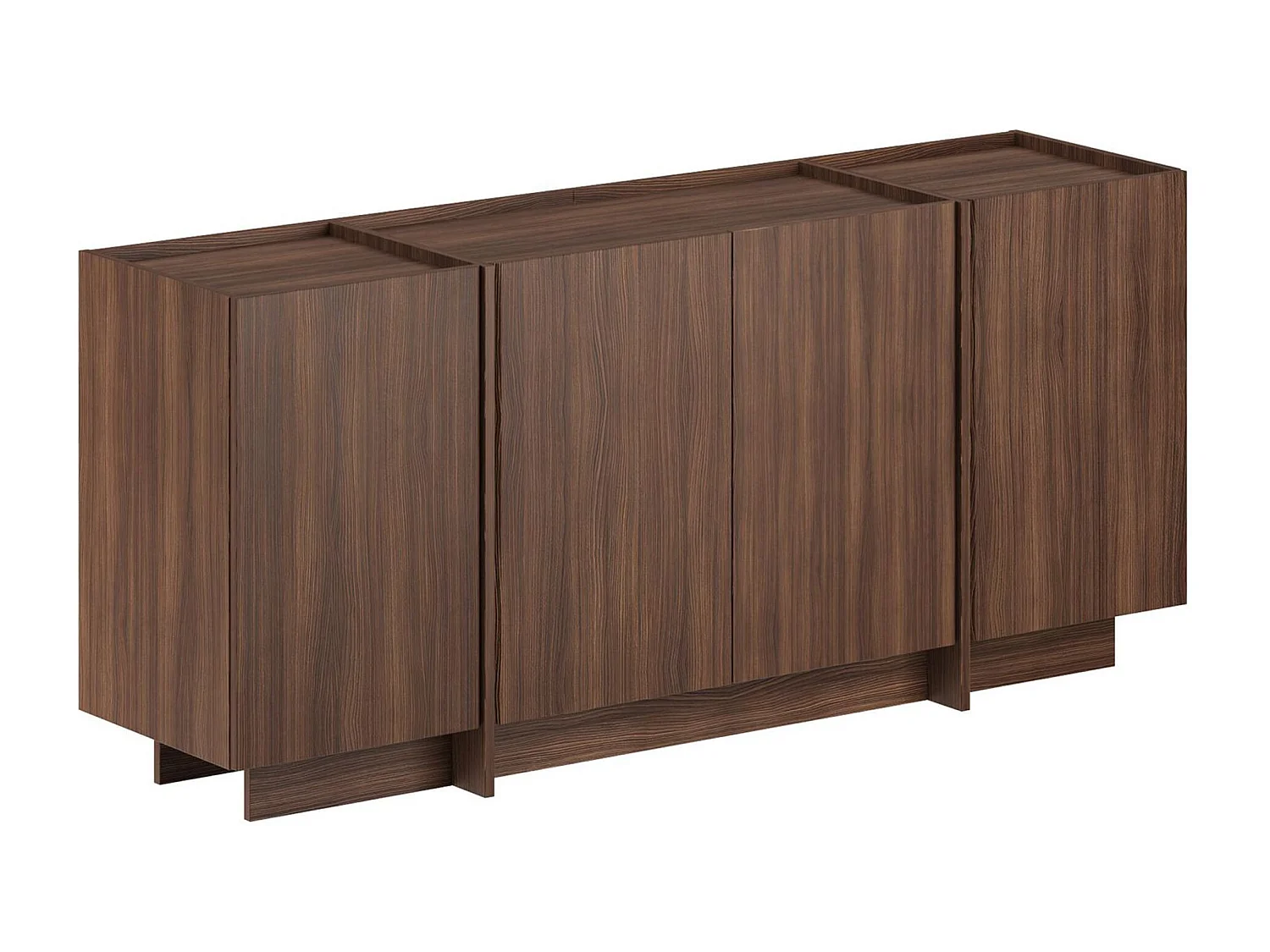 Buffet en bois "Dorma" - 180 x 45 x 80 cm - Noyer Milano