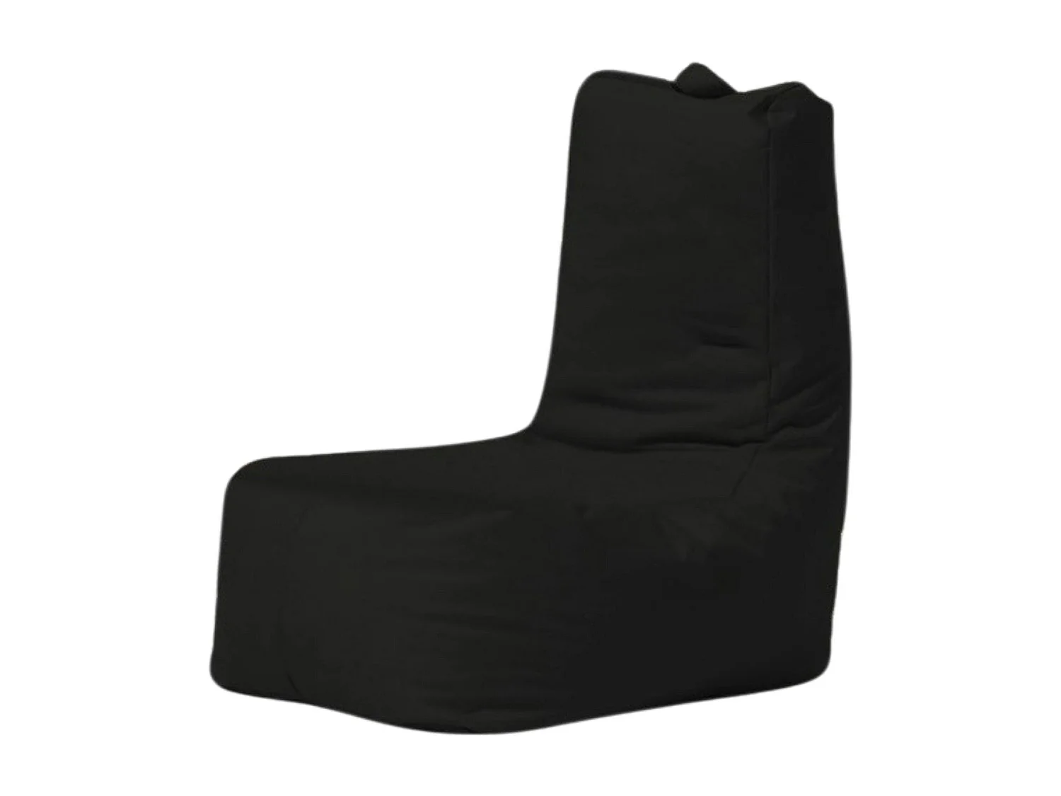 Pouf extérieur à dossier haut noir ARTA