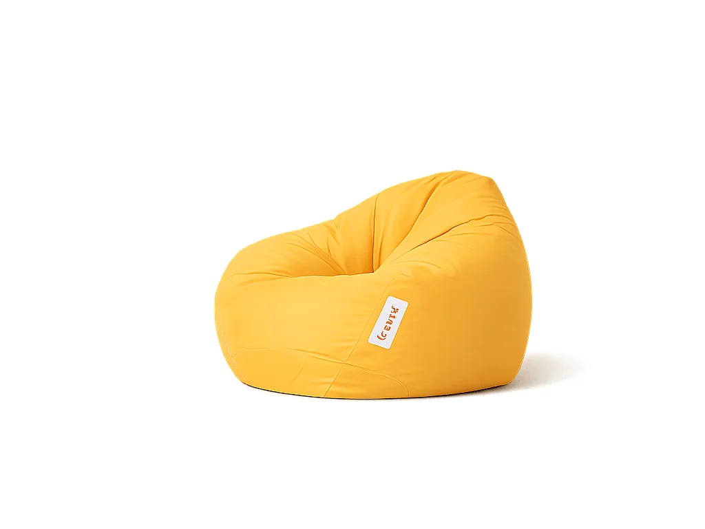 Pouf poire XXL extérieur jaune ARTA
