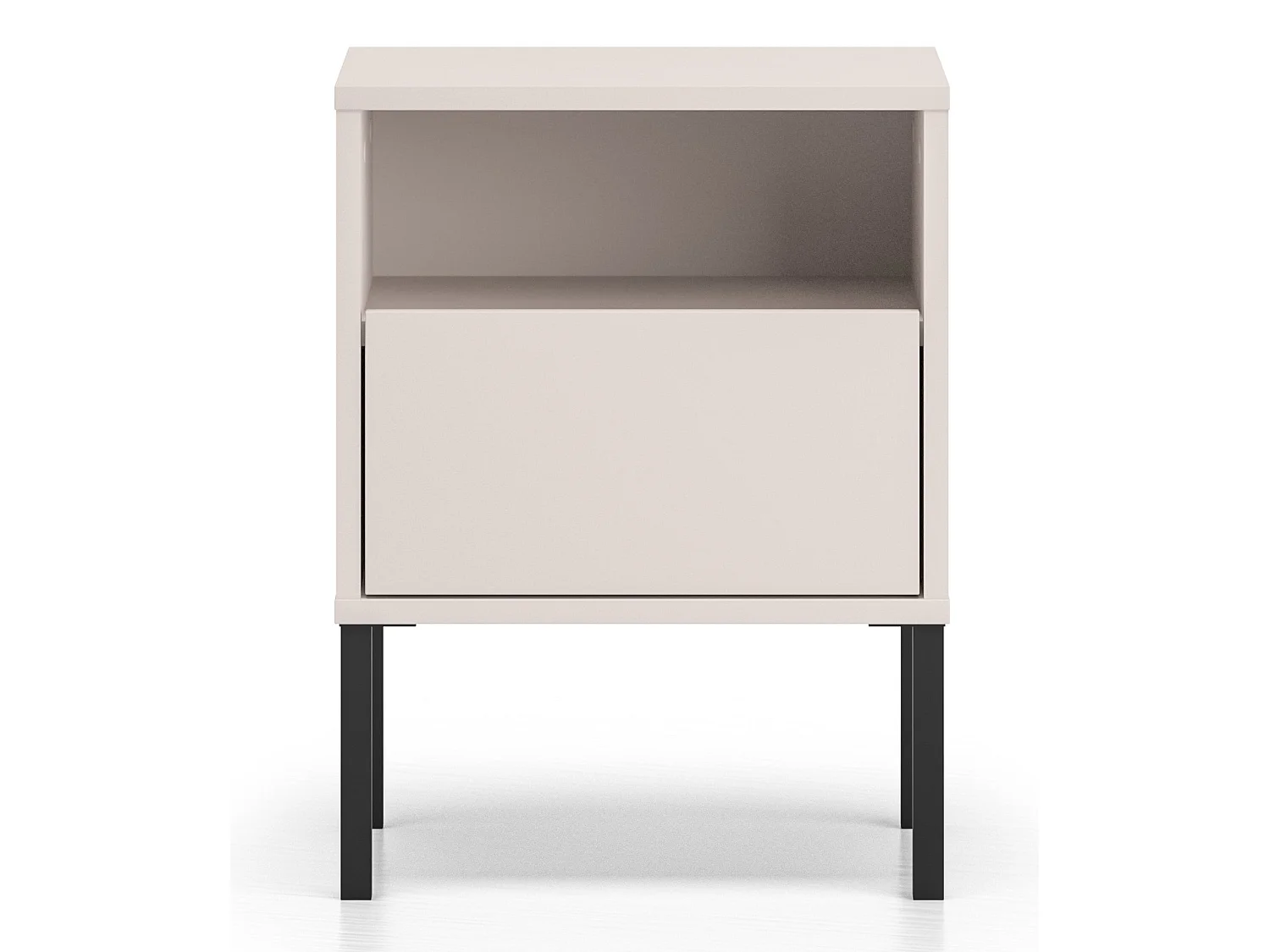 Table de chevet avec tiroir – 40 cm – gris cachemire – BARNEE