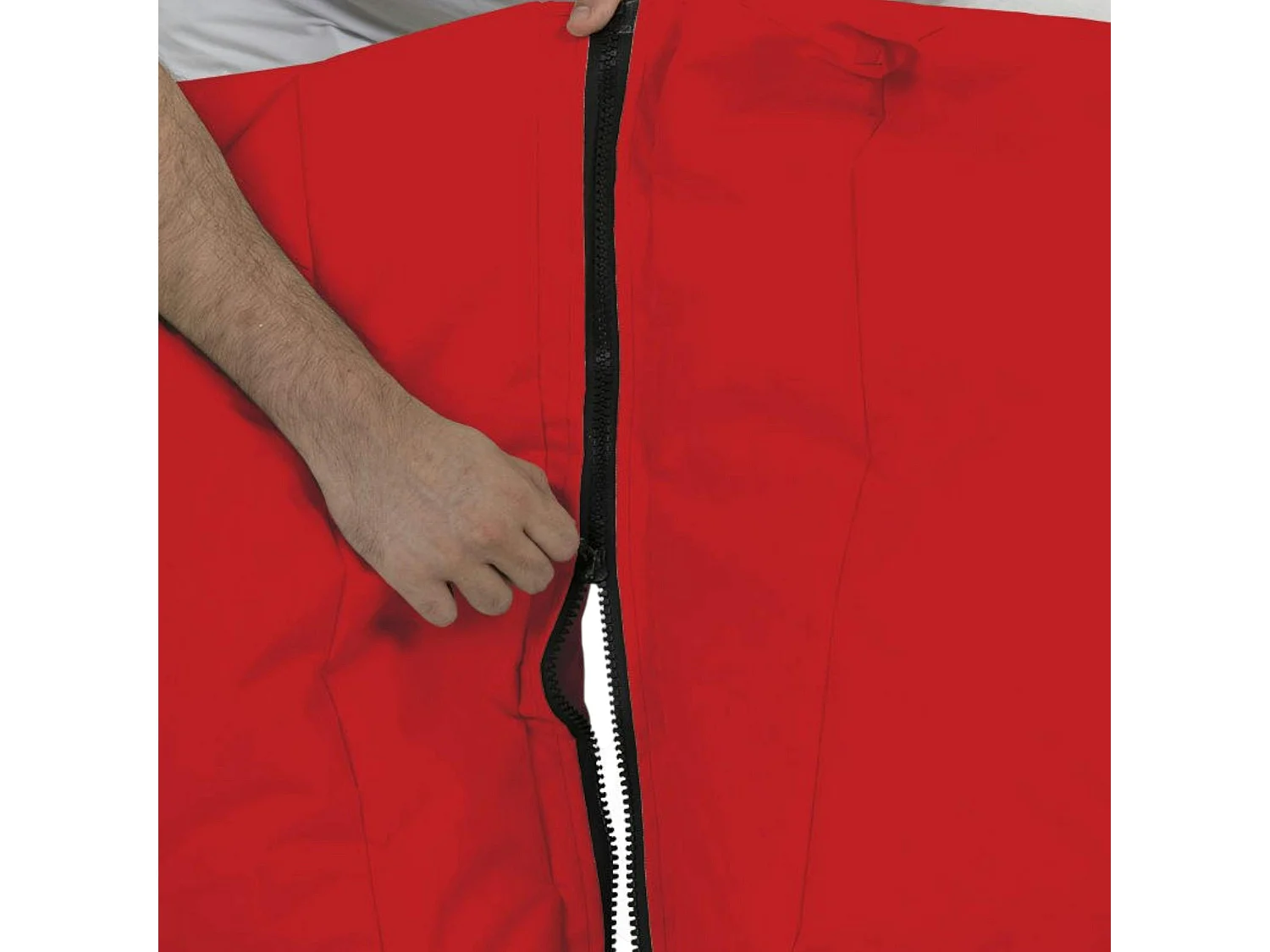 Pouf chaise longue extérieur rouge ARTA