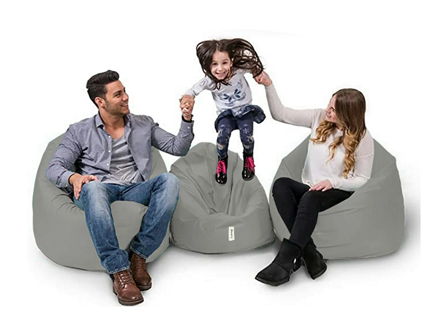 Pouf extérieur imperméable gris ARTA