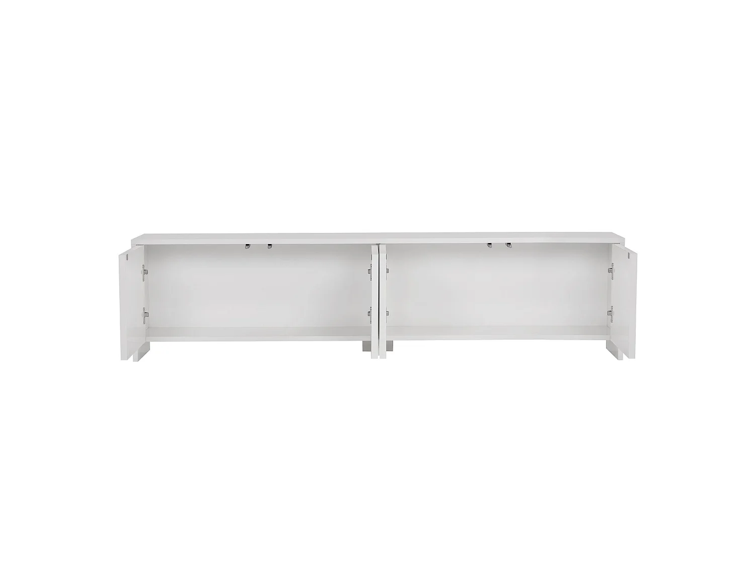 Meuble TV en bois "Aurelia" - 180 x 32 x 45 cm - Blanc