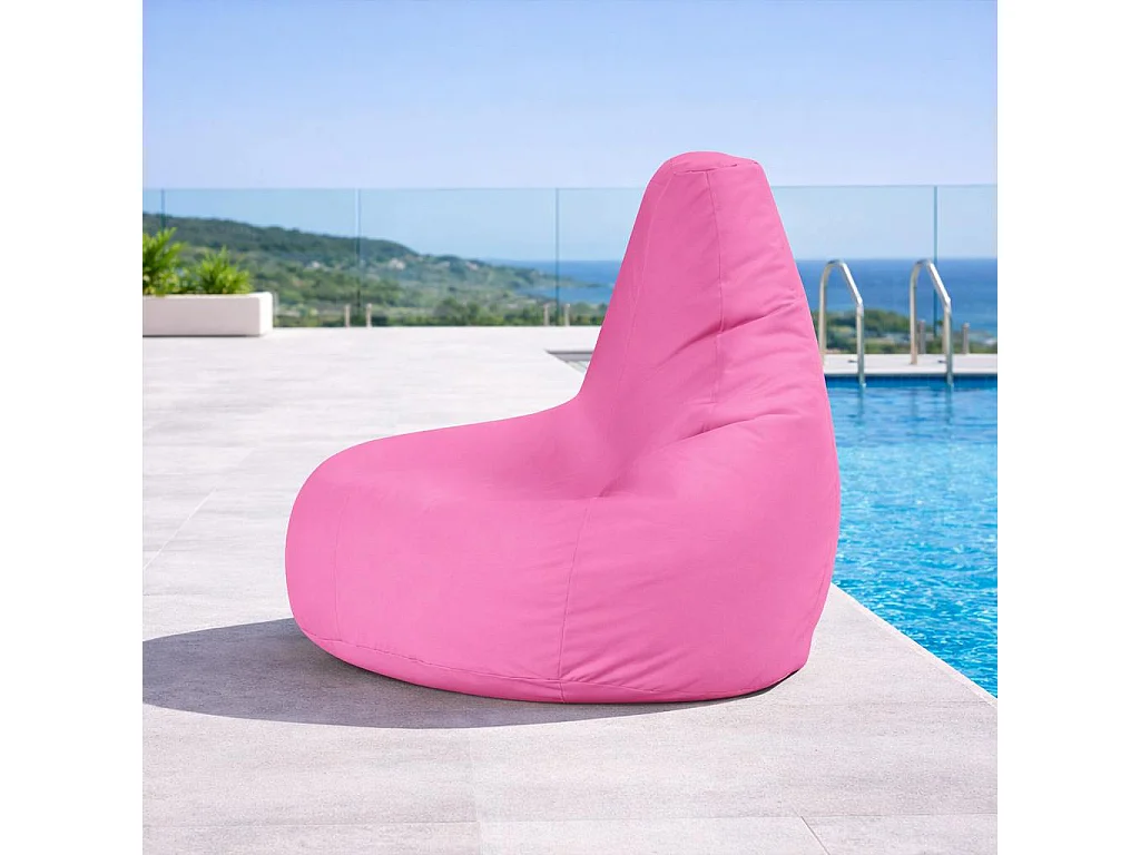 Pouf poire extérieur rose ARTA