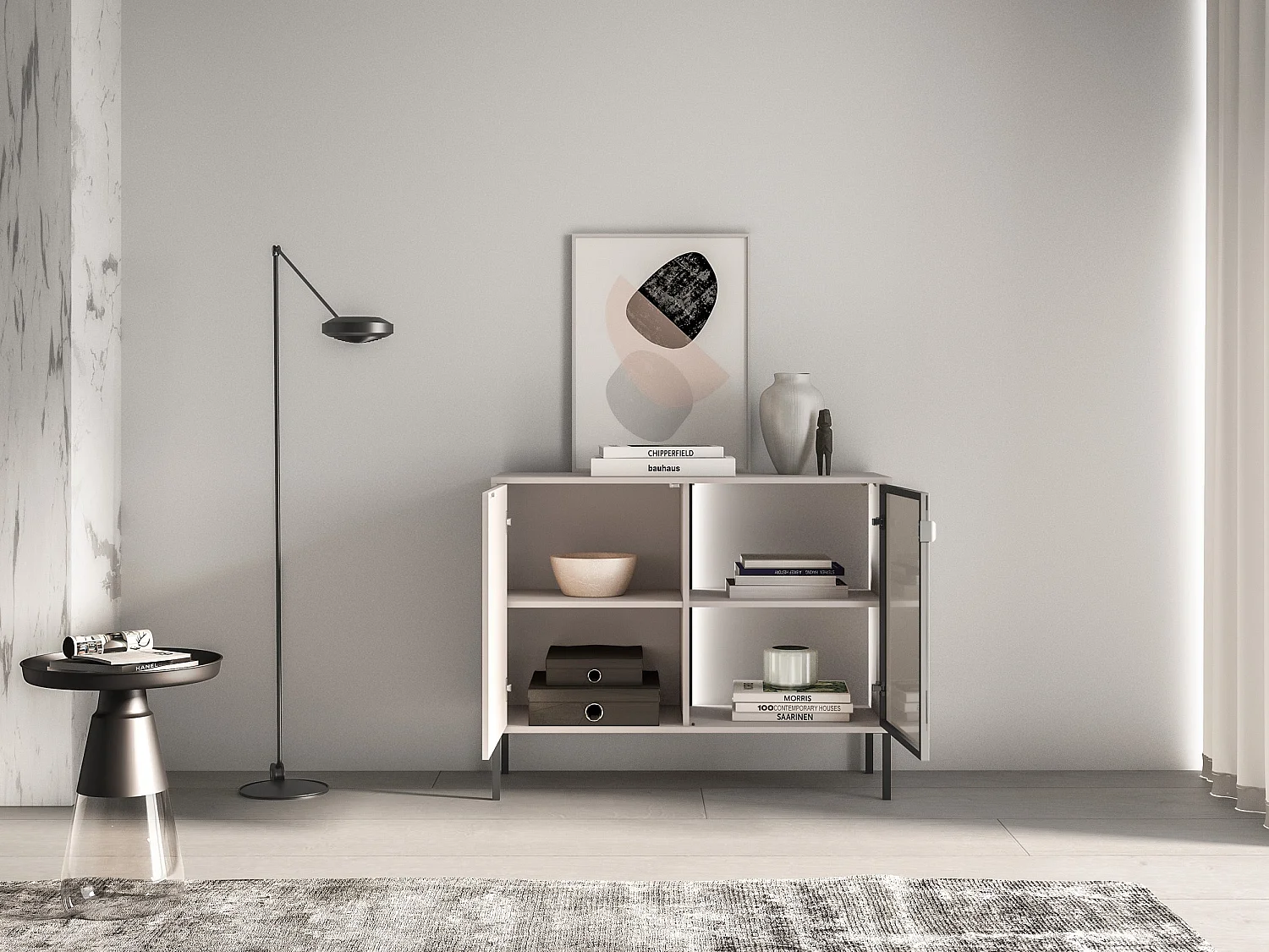 Dressoir 2-deurs - Kasjmier - 107 cm - BARNEE