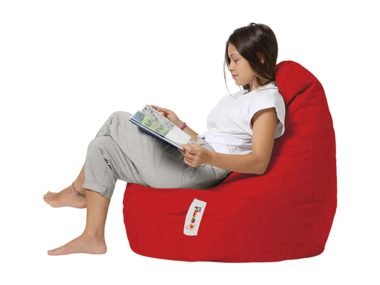 Pouf poire extérieur rouge ARTA