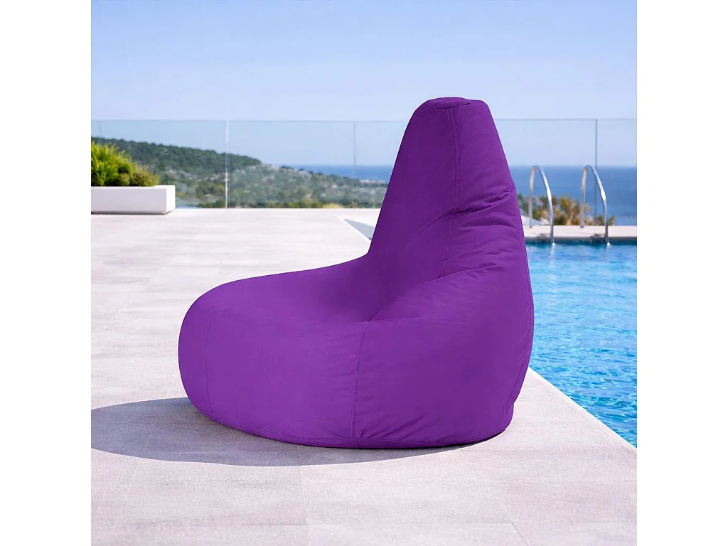 Pouf poire extérieur violet ARTA