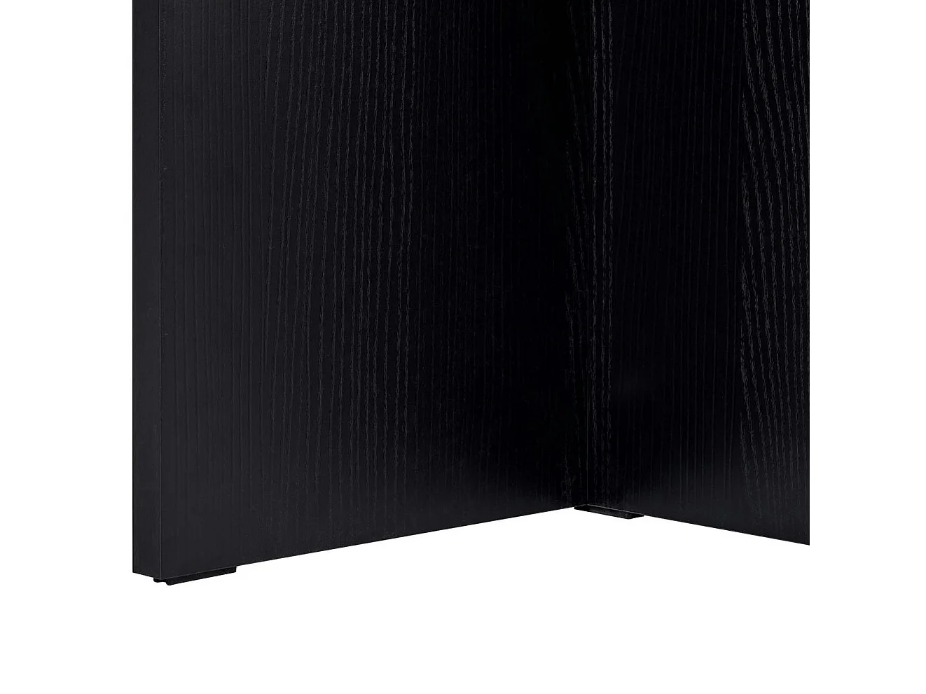 Table à manger noire bords ronds 180 cm MARFA