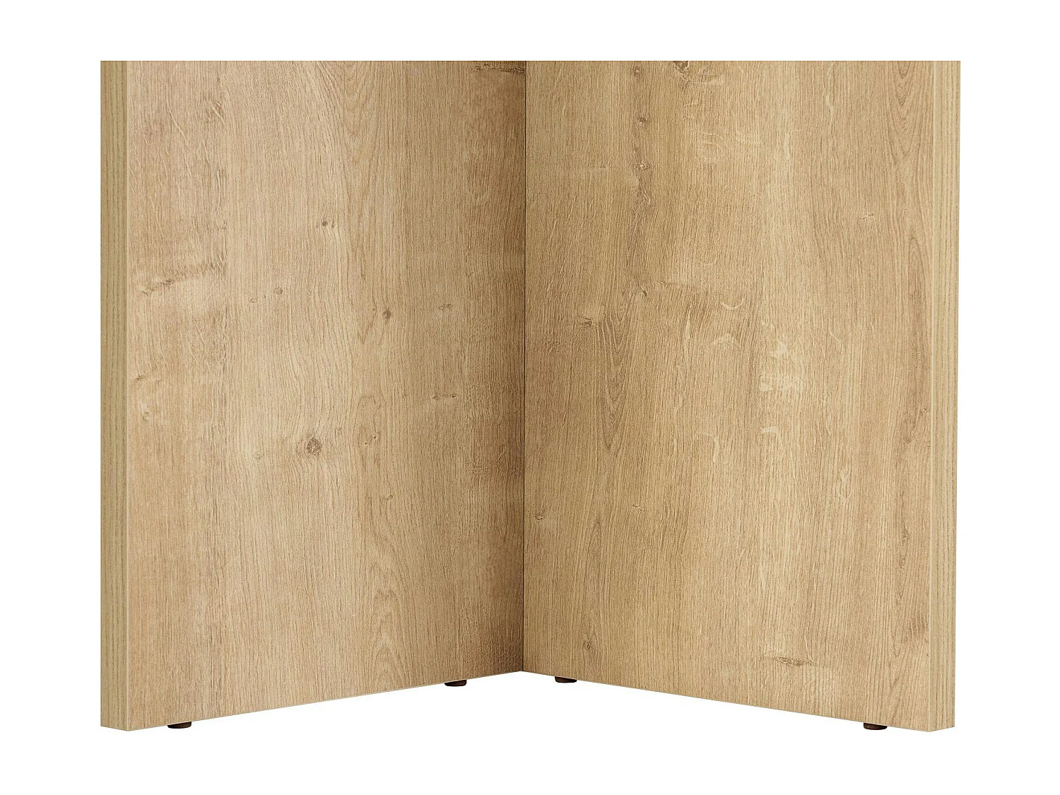 Table rectangulaire bords ronds effet chêne clair 180 cm MARFA