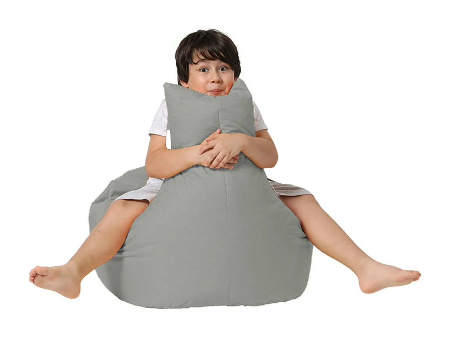 Pouf extérieur gris avec dossier ARTA