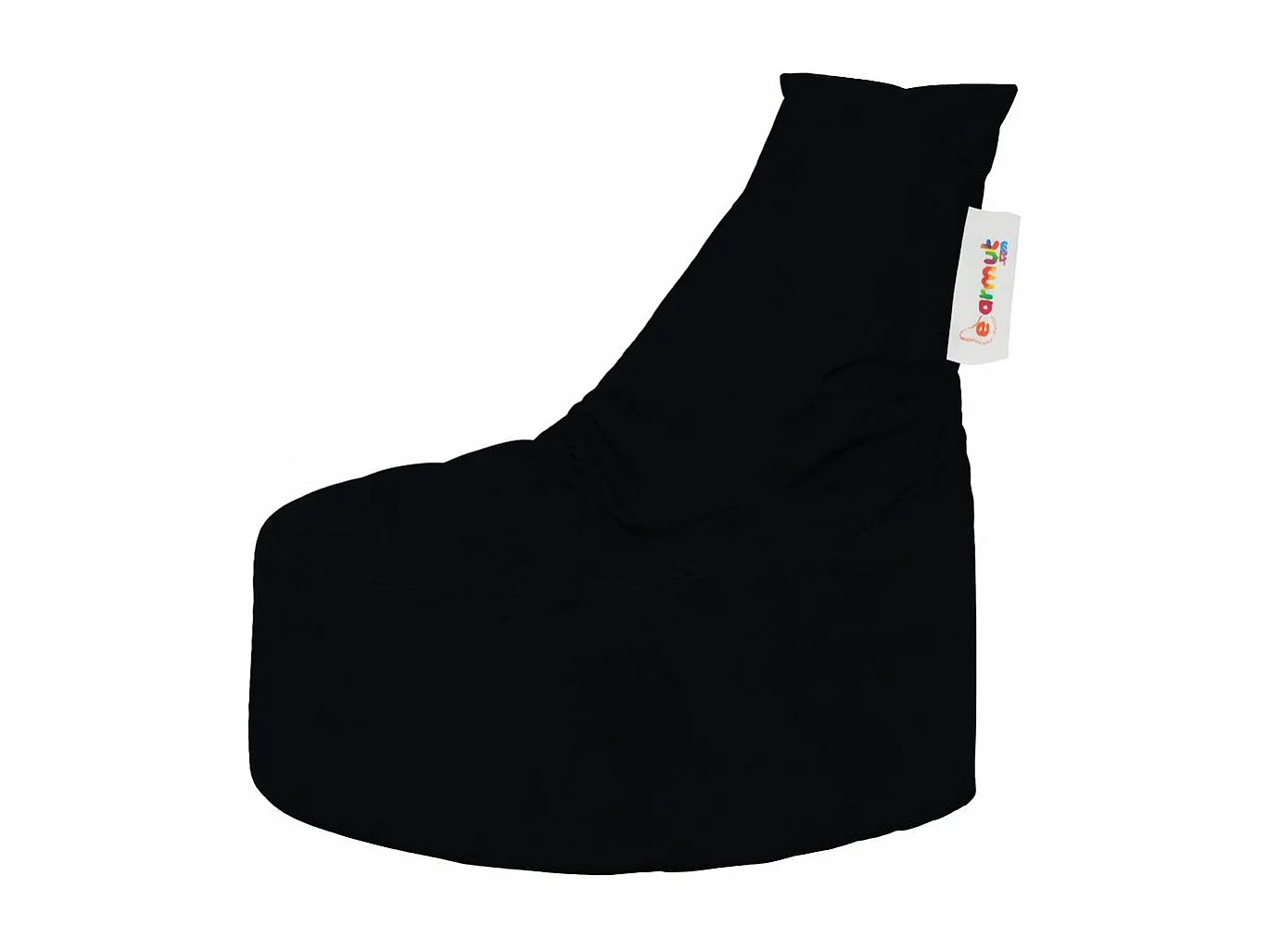 Pouf extérieur noir avec dossier ARTA