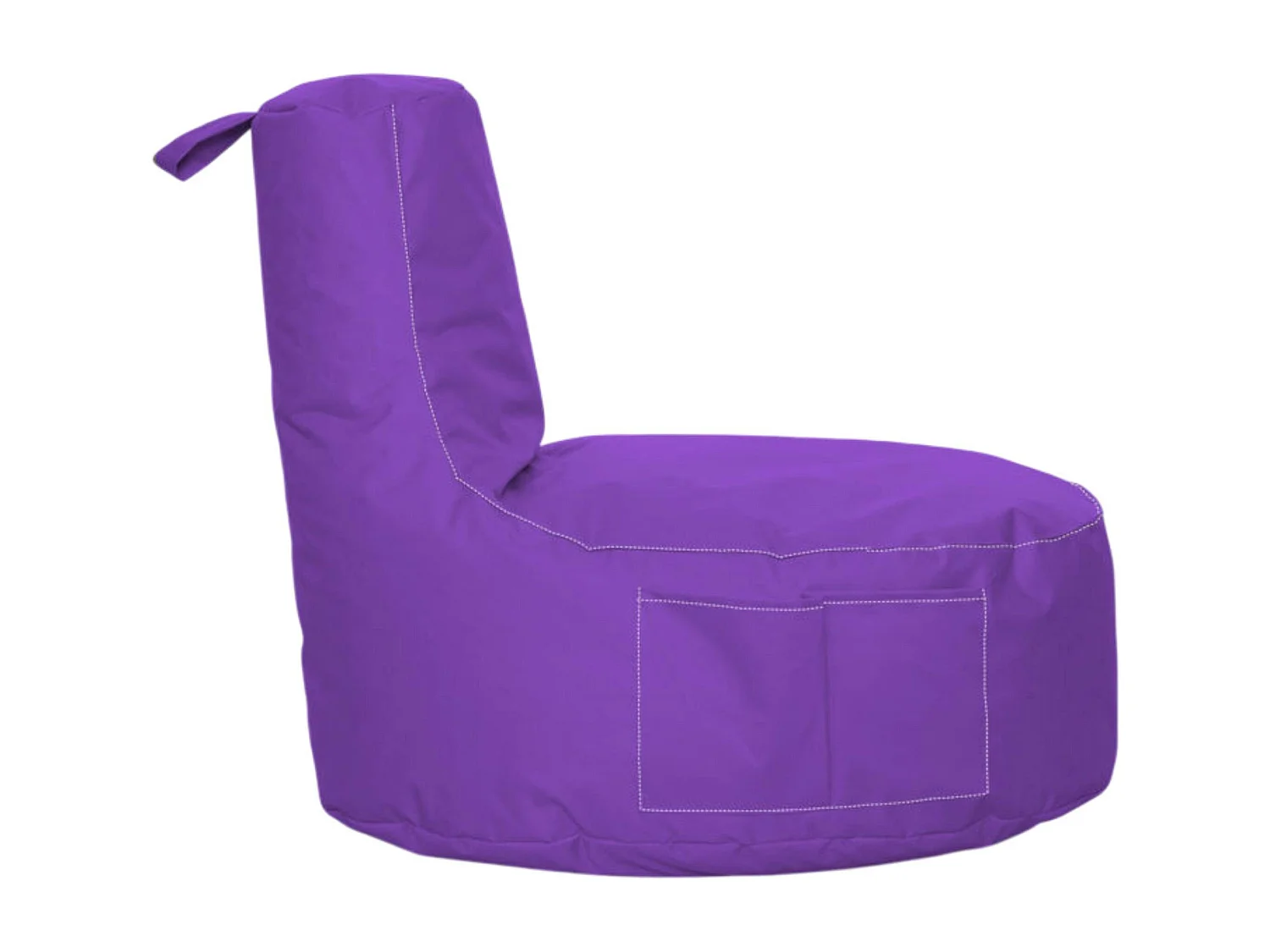 Pouf extérieur violet avec poches ARTA