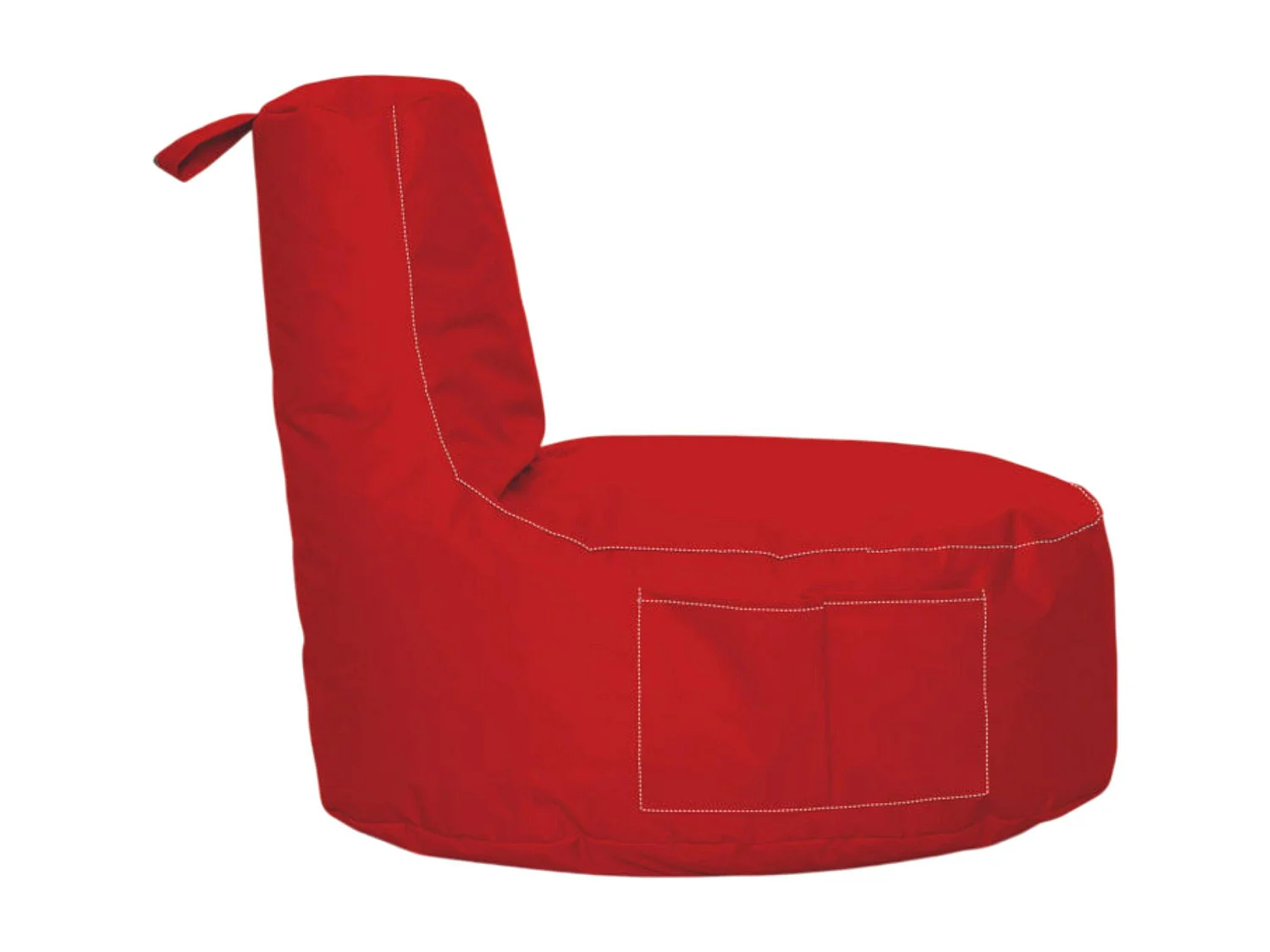Pouf extérieur rouge avec poches ARTA