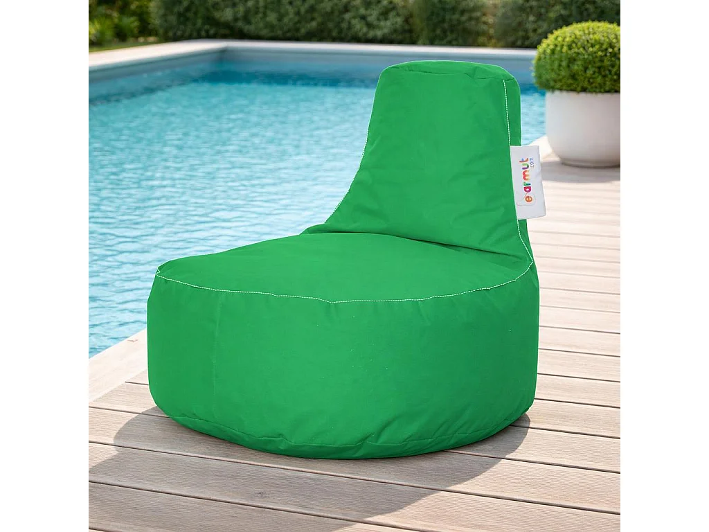 Pouf extérieur vert avec poches ARTA