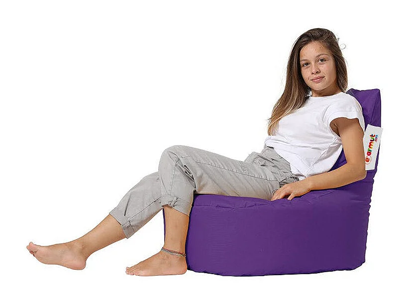 Pouf extérieur violet avec dossier ARTA