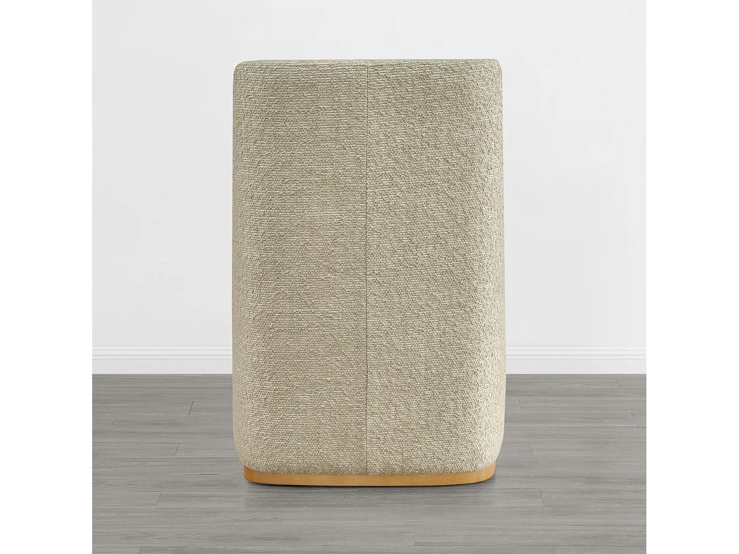 Lot De 4 Chaises De Salle À Manger Rembourrées À Roulettes, En Tissu Certifié FSC, Fausse Angora Pour Salle De Lecture, Salle D'Attente, Cuisine-Beige